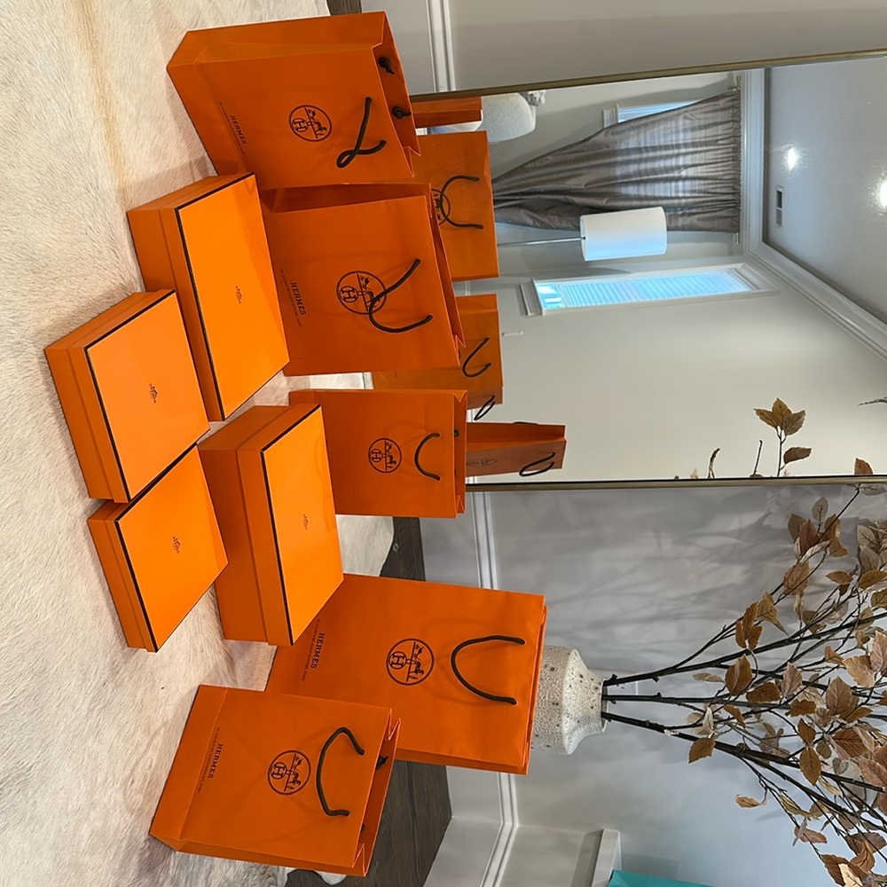 Hermes Boxes and Shopping Bags